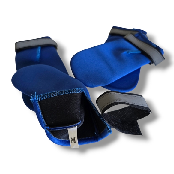 NEW 💙 PETLESO Blue Neoprene Weatherproof Dog Paw Protection Boots - Picture 12 of 16